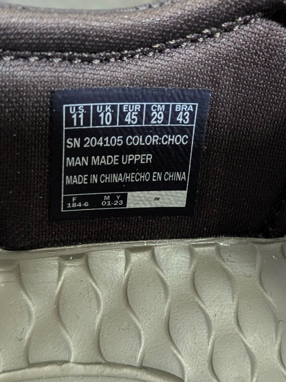 NIB Skechers Size 11 Tresmen Garo Chocolate Colored Sandals With Velcro - Picture 7 of 13